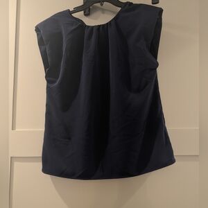 Express Navy Sleeveless Blouse